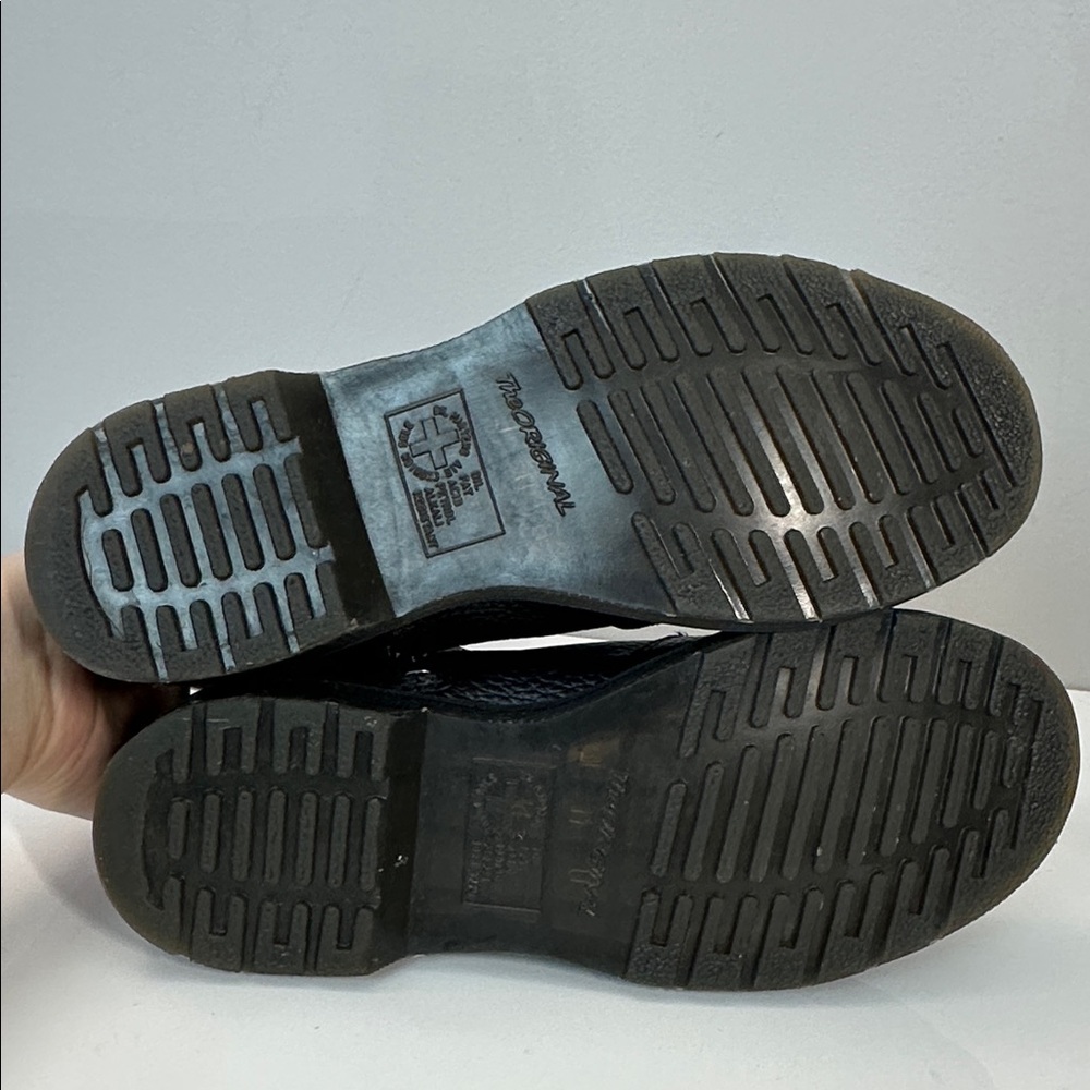 Dr. Martens Black Leather Combat Boots - Picture 9 of 16